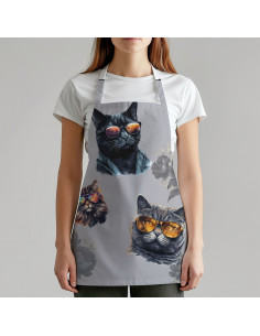 Coupon tablier chat noir pré commande taille adulte