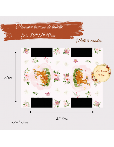 Panneau trousse de toilette biche