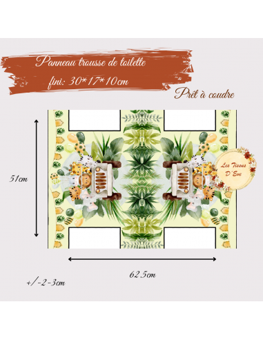 Panneau trousse de toilette safari