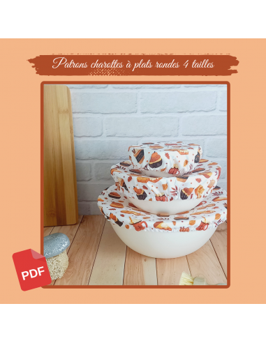 Patron pour 4 charlottes à plats rondes