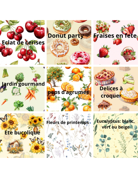 KIT couds tes 4 charlottes à plats