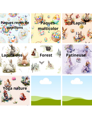 KIT couds tes 4 charlottes à plats