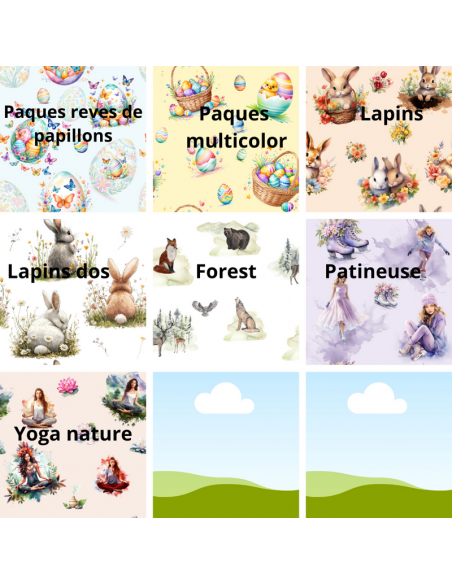 KIT couds tes 4 charlottes à plats