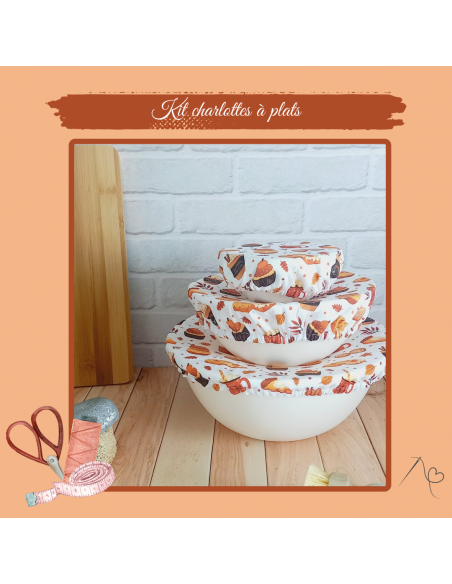 KIT couds tes 4 charlottes à plats