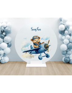 Toile arche ronde aviateur