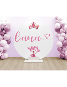 Toile arche ronde barbie princesse