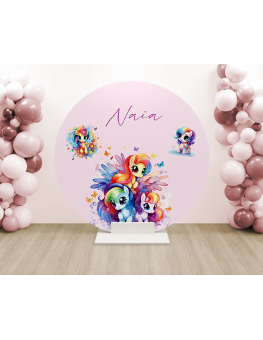 Toile arche ronde licorne 2