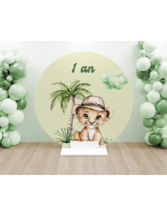 Toile arche ronde lionceau