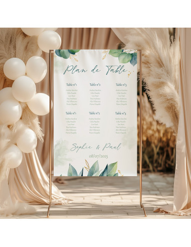 Panneaux tissus eucalyptus