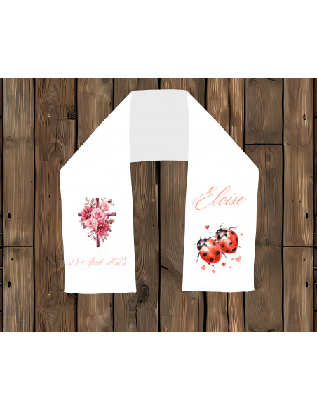 Echarpe de baptême personnalisée