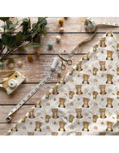 Tissus petit ours d'amour