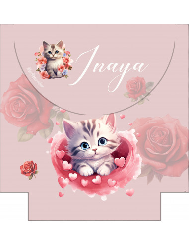 Sac à dos école maternelle chat d'amour