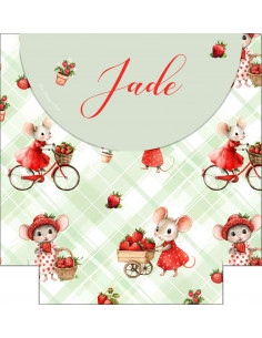 Sac à dos école maternelle Pause Fraise au Jardin