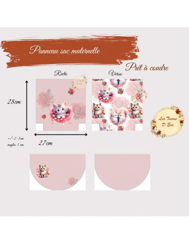 Coupon Sac à dos école maternelle chaton d'amour