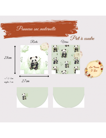 Coupon Sac à dos école maternelle petit panda