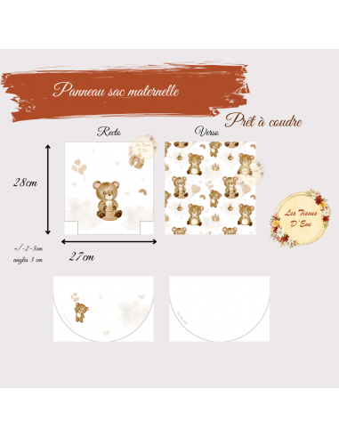 Coupon Sac à dos école maternelle Ourson d'amour