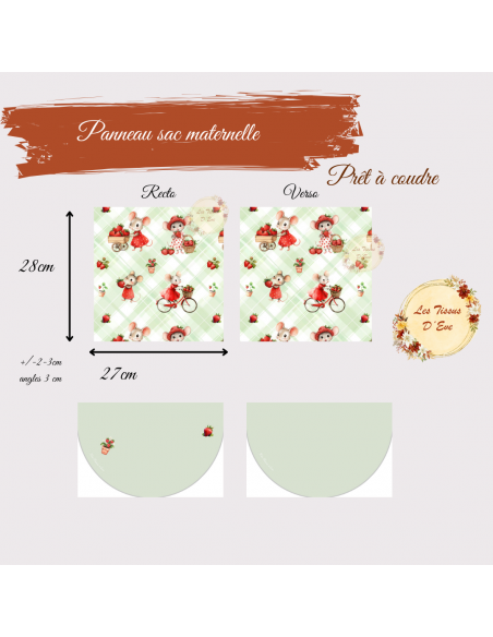 Coupon Sac à dos école maternelle Pause fraises au jardin