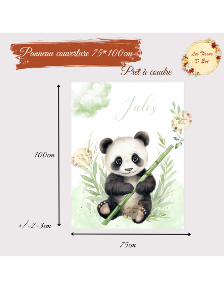 Panneau Couverture petit panda