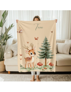 Plaid ou Couverture magic forest