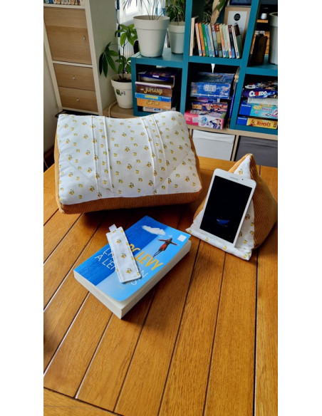 Coussin support liseuse