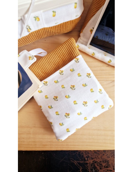 Housse liseuse ou livre Pocket zippée avec poche