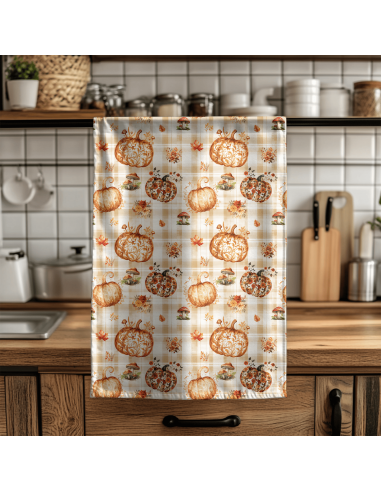 Tissus citrouilles poétiques