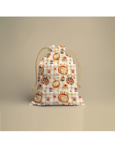 Tissus citrouilles poétiques