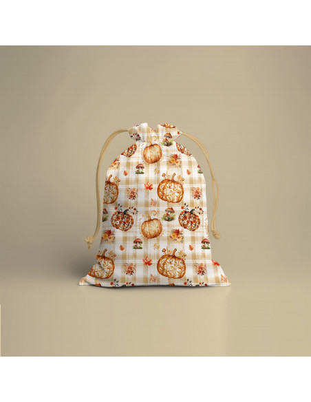 Tissus citrouilles poétiques