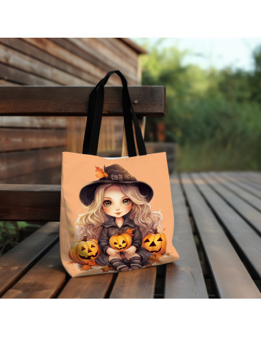 Tote bag apprentis sorcières orange