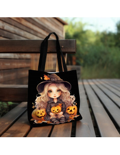 Tote bag apprentis sorcières noir