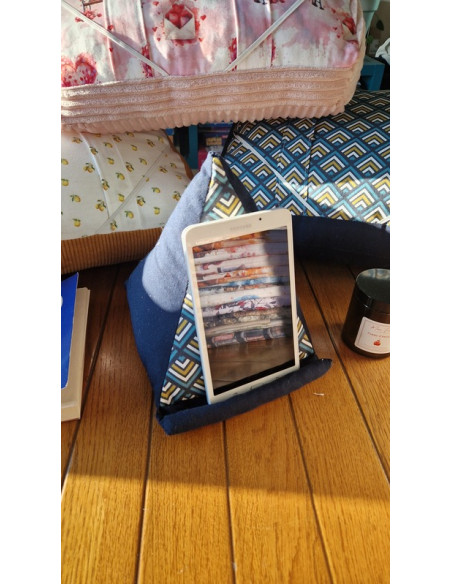 Coussin support liseuse geo