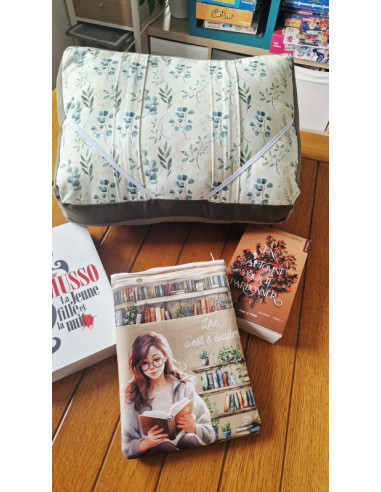 Coussin lecture eucalyptus