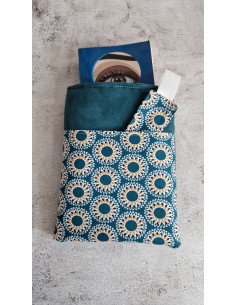 Housse liseuse ou livre avec poche et marque page 2