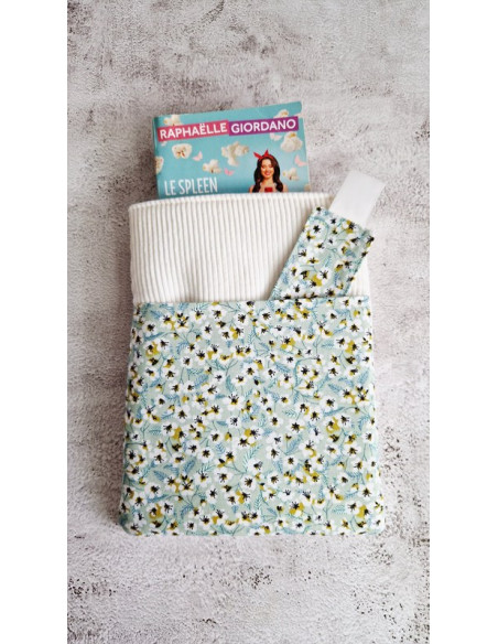 Housse liseuse ou livre avec poche et marque page