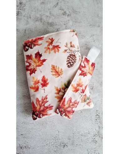 Housse liseuse ou livre avec marque page "...