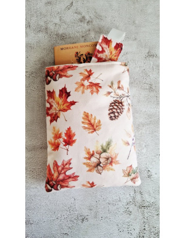 Housse liseuse ou livre avec marque page "...