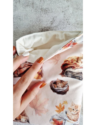 Housse liseuse ou livre avec marque page "...