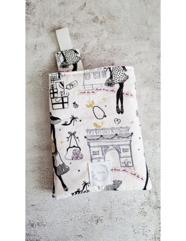 Housse liseuse ou livre avec marque page "...